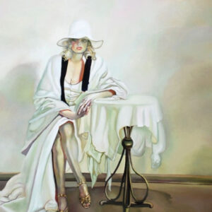 Painting "Regina at the table"