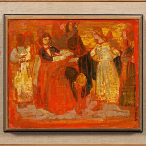 Painting "Folklore scene"